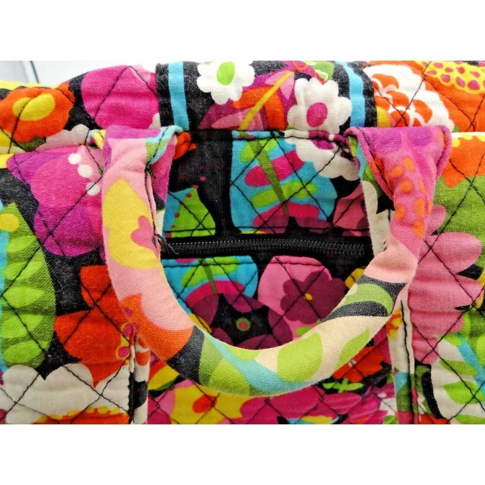 Vera Bradley Va Va Bloom Retired Pattern Backpack 4 Zip Pockets 2 Bottle Holders